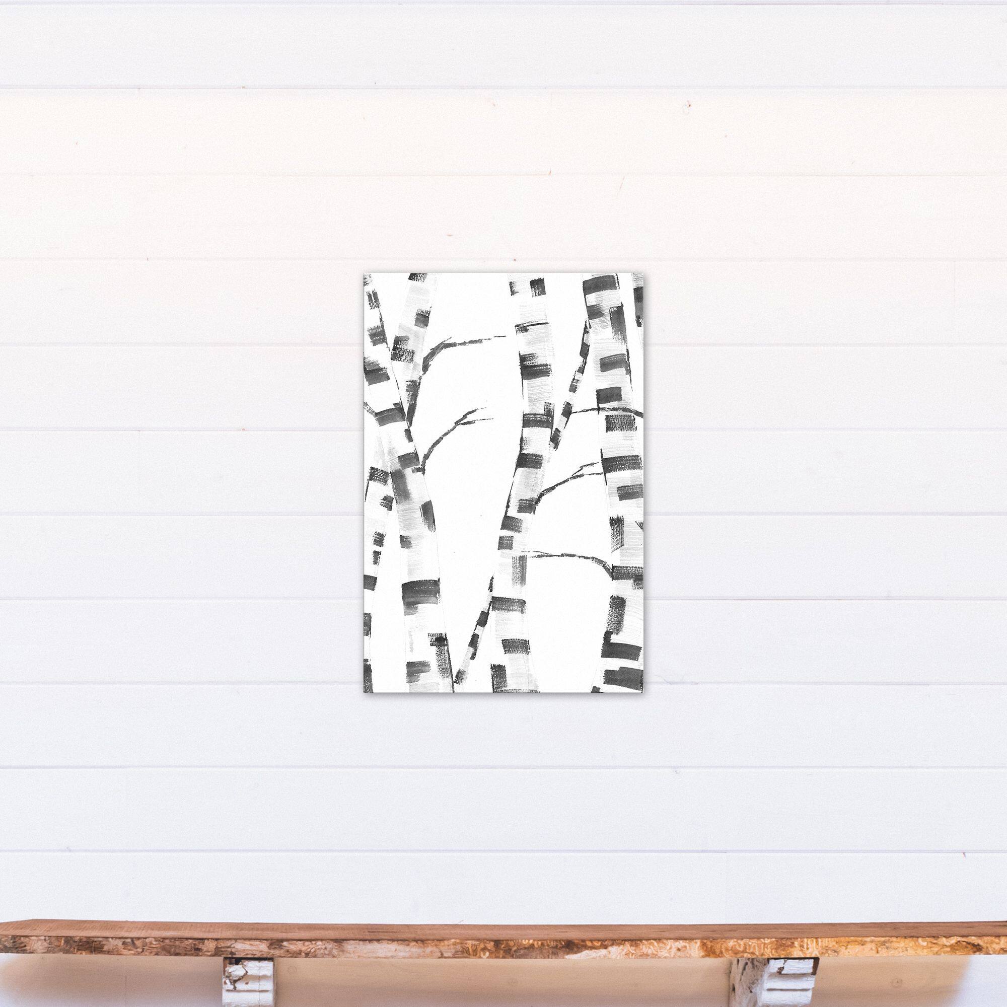 Abstract Birch Trees 20" x 30" Canvas Wall Art
